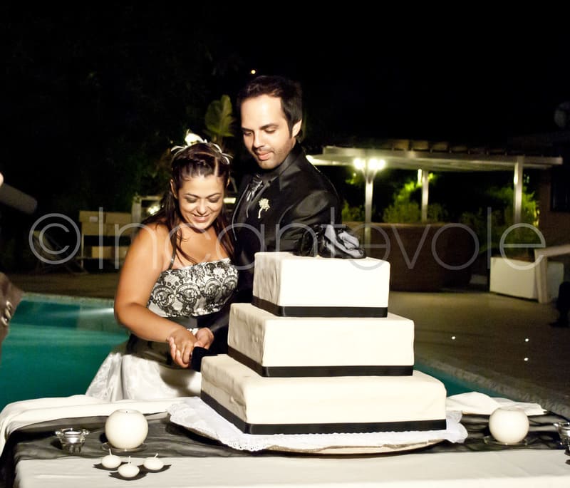 matrimonio Black & White - la torta nuziale