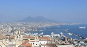 Veduta golfo di Napoli da castel sant'elmo
